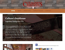 Tablet Screenshot of culhanessteakhouse.com